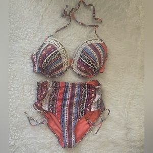 Aztec pattern Bikini set.